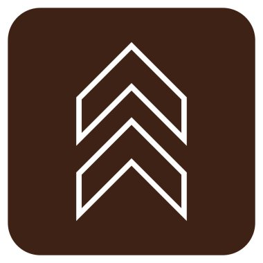 Düz kare vektör simge kayması