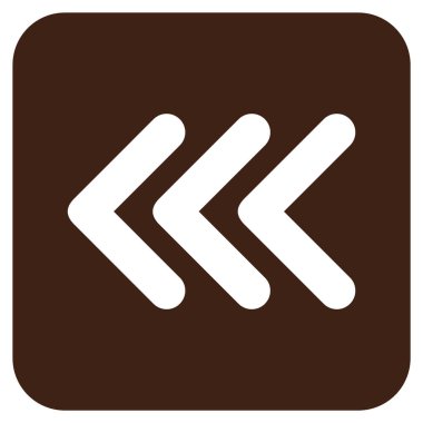 Üçlü ok ucu düz yaptı vektör simgesi kare