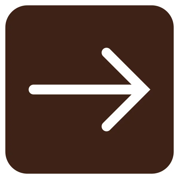 Pijl rechts winkelhaak platte Vector Icon — Stockvector