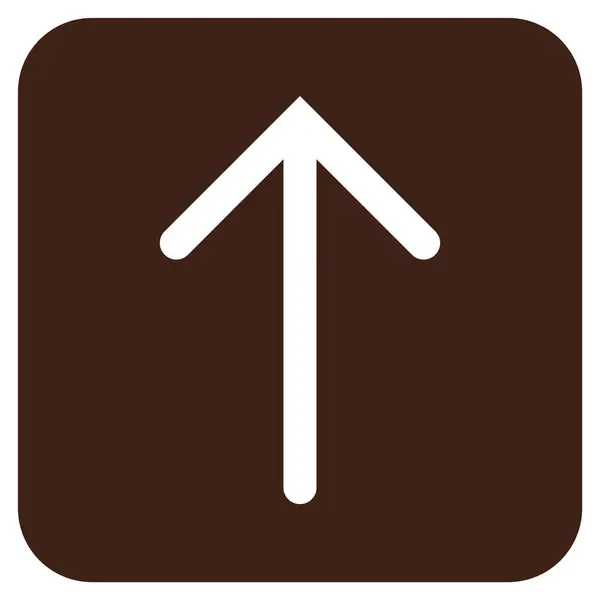 Flecha arriba plano cuadrado Vector icono — Vector de stock