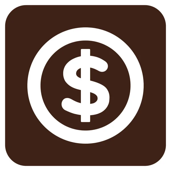 Icona vettoriale quadrata piatta finanziaria — Vettoriale Stock