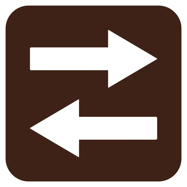 Flip przyciśniętym płaski kwadrat wektor ikona — Wektor stockowy