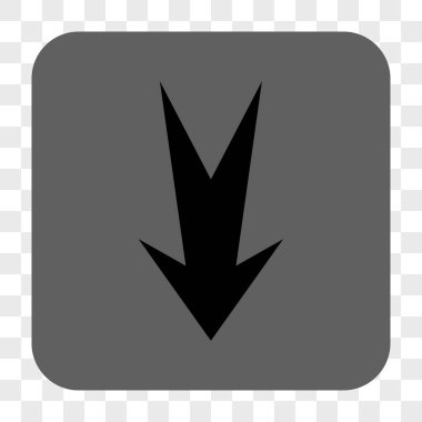 Yuvarlatılmış Kare düğme aşağı ok