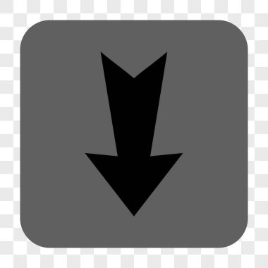 Yuvarlatılmış Kare düğme aşağı ok