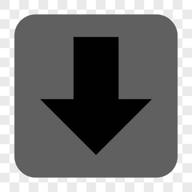 Yuvarlatılmış Kare düğme aşağı ok