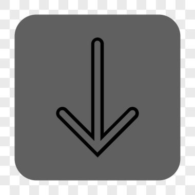 Yuvarlatılmış Kare düğme aşağı ok