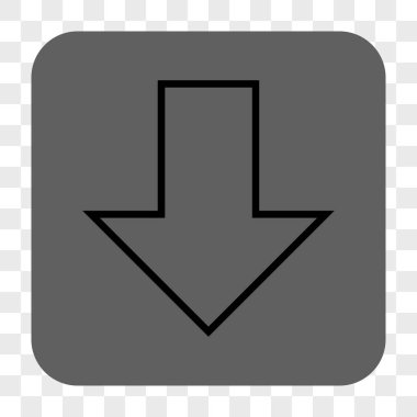 Yuvarlatılmış Kare düğme aşağı ok