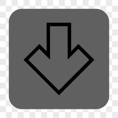 Yuvarlatılmış Kare düğme aşağı ok