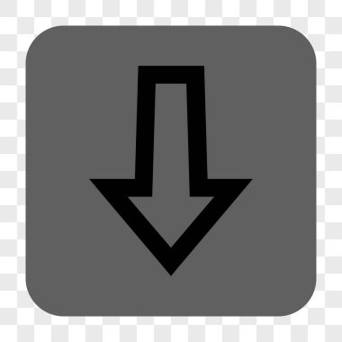 Yuvarlatılmış Kare düğme aşağı ok