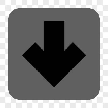 Yuvarlatılmış Kare düğme aşağı ok