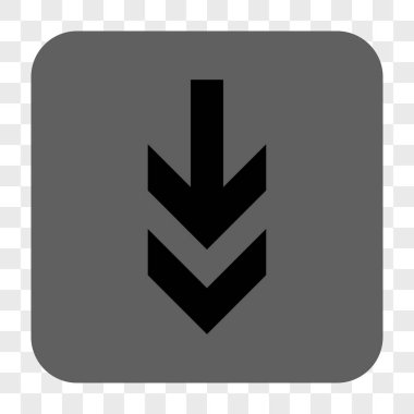 Yuvarlatılmış Kare düğme aşağı ok