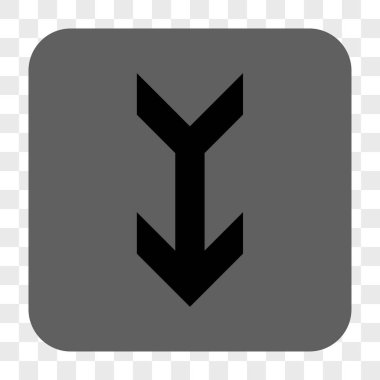 Yuvarlatılmış Kare düğme aşağı ok