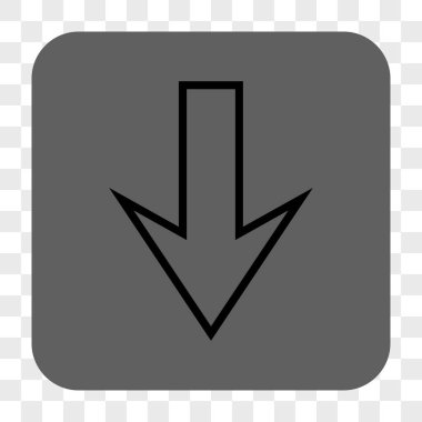 Yuvarlatılmış Kare düğme aşağı ok