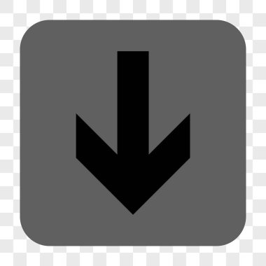 Yuvarlatılmış Kare düğme aşağı ok