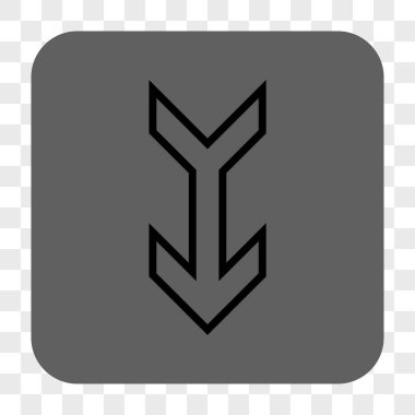 Yuvarlatılmış Kare düğme aşağı ok