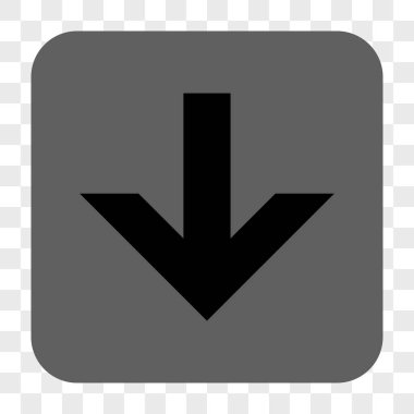 Yuvarlatılmış Kare düğme aşağı ok