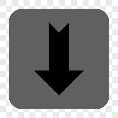 Yuvarlatılmış Kare düğme aşağı ok