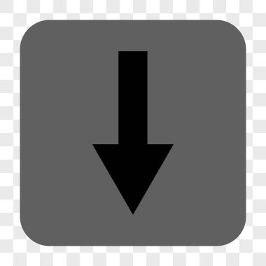 Yuvarlatılmış Kare düğme aşağı ok