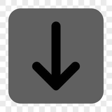 Yuvarlatılmış Kare düğme aşağı ok