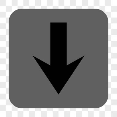 Yuvarlatılmış Kare düğme aşağı ok