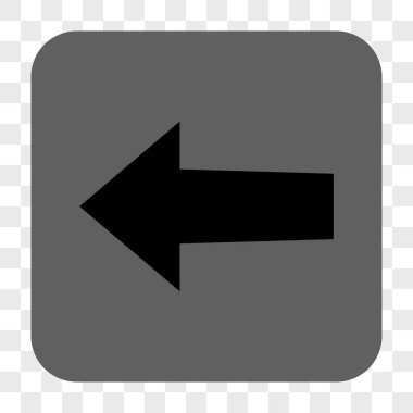 Ok sol yuvarlak kare düğme