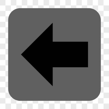 Ok sol yuvarlak kare düğme