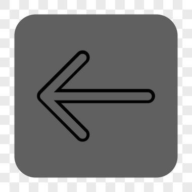 Ok sol yuvarlak kare düğme