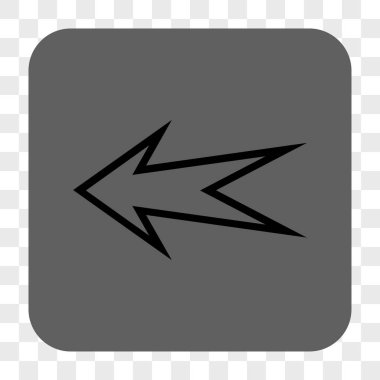 Ok sol yuvarlak kare düğme