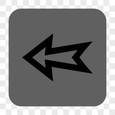 Ok sol yuvarlak kare düğme