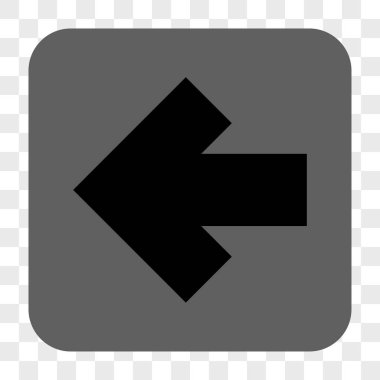 Ok sol yuvarlak kare düğme