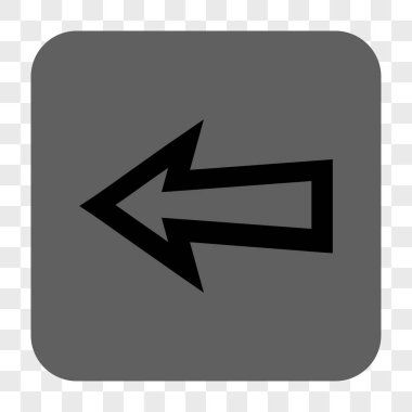 Ok sol yuvarlak kare düğme