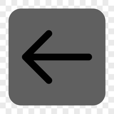 Ok sol yuvarlak kare düğme