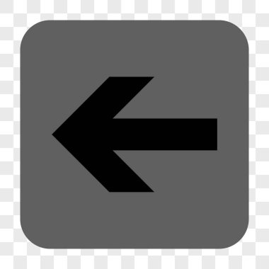 Ok sol yuvarlak kare düğme