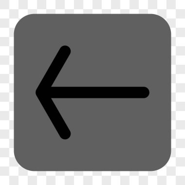 Ok sol yuvarlak kare düğme