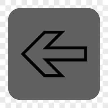 Ok sol yuvarlak kare düğme