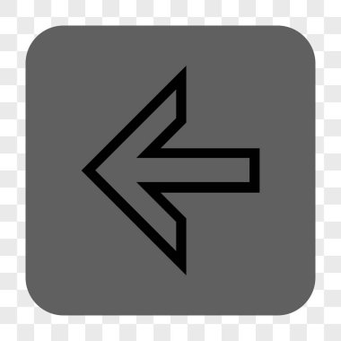 Ok sol yuvarlak kare düğme