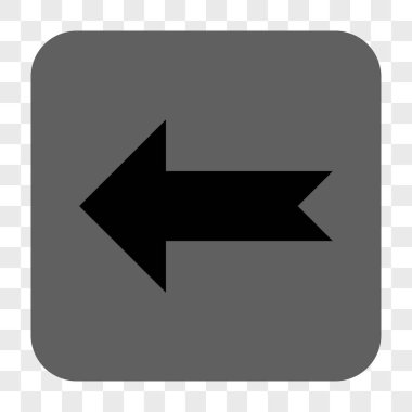 Ok sol yuvarlak kare düğme