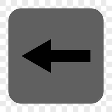 Ok sol yuvarlak kare düğme