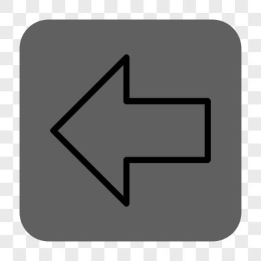 Ok sol yuvarlak kare düğme