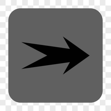 Ok sağ yuvarlak kare düğme