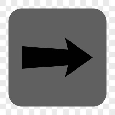 Ok sağ yuvarlak kare düğme