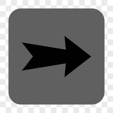 Ok sağ yuvarlak kare düğme