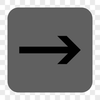 Ok sağ yuvarlak kare düğme