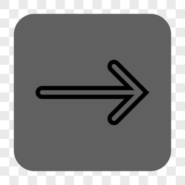 Ok sağ yuvarlak kare düğme