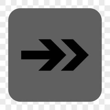 Ok sağ yuvarlak kare düğme