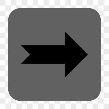 Ok sağ yuvarlak kare düğme