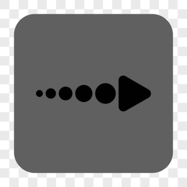 Ok sağ yuvarlak kare düğme