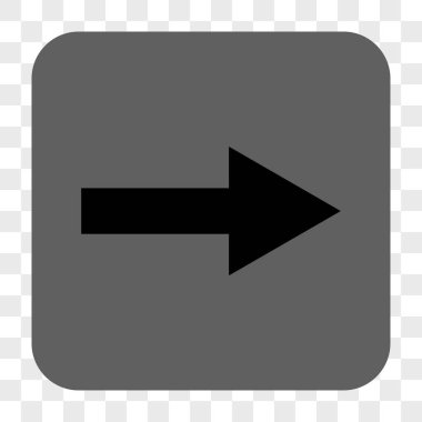 Ok sağ yuvarlak kare düğme