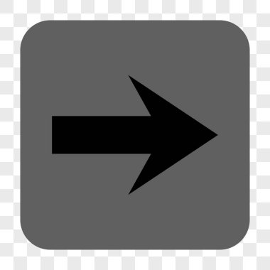 Ok sağ yuvarlak kare düğme