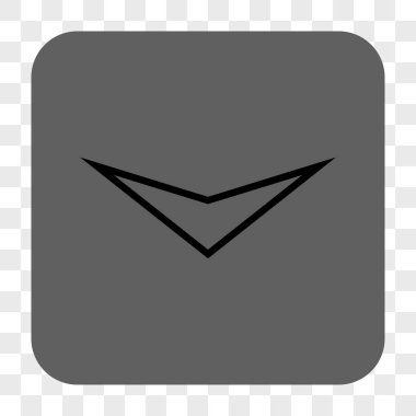 Ok ucu yuvarlatılmış kare düğmesini basılı